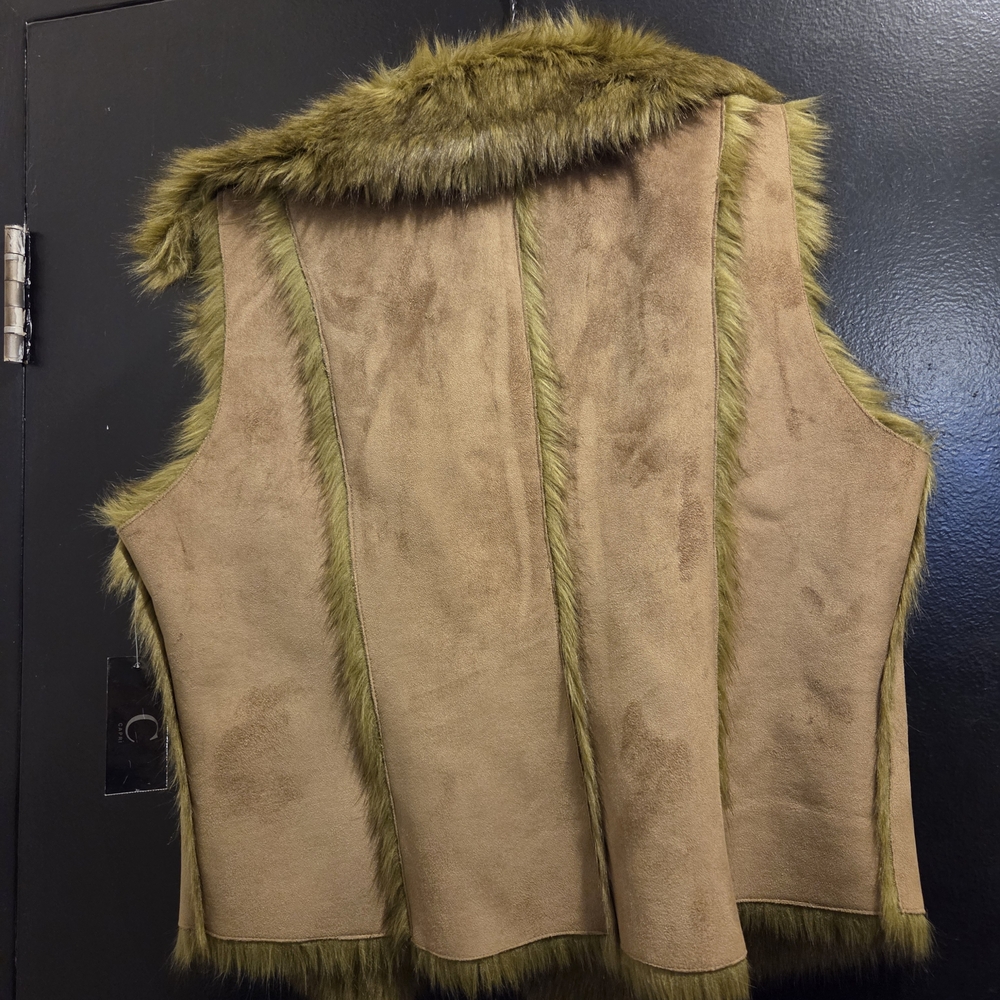 Faux Fur Trimmed Vest
